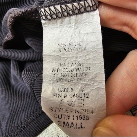 Acemi Dark Grey Mock Neck Sleeveless Swing Trapeze Tunic, Size Small - Picture 4 of 4